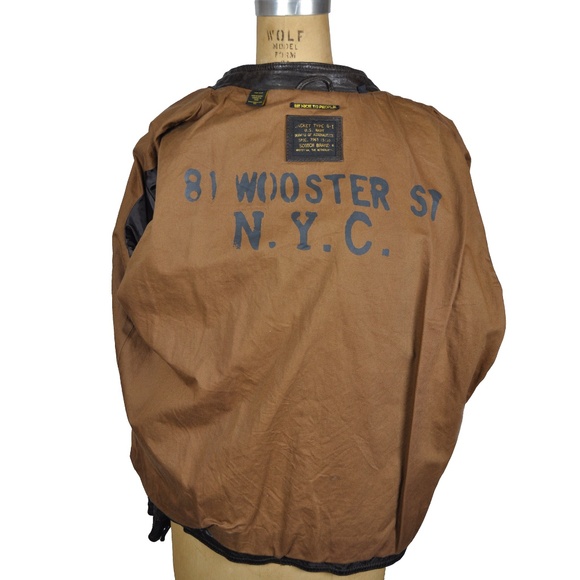 VTG SCOTCH & SODA Brown Bomber Moto Jacket - Picture 16 of 16